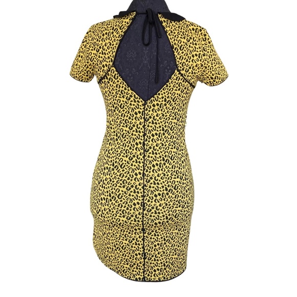 Urban Outfitters Cooperative Cheetah Knitted Bodycon Dress Women's Medium Y2K - Picture 2 of 6